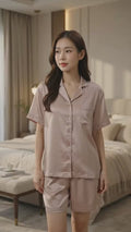 MxM Basic Neck Setelan Piyama Wanita