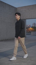 Suko Katun Twill Outerwear Workwear Lengan Panjang Jaket Pria