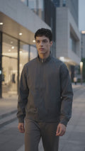 Cole Look Slub Full Zip Jaket Pria