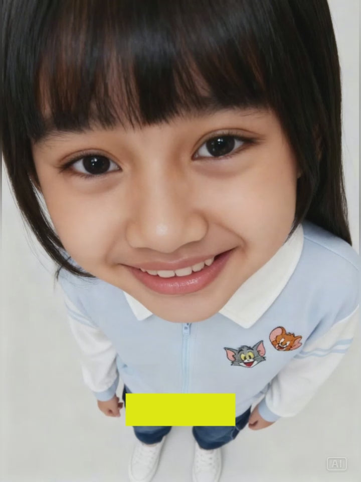 Character Collar Tom N Jerry Jaket Anak Perempuan