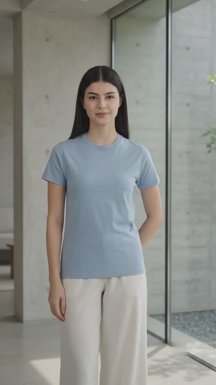 Suko Round Neck Kaos Wanita