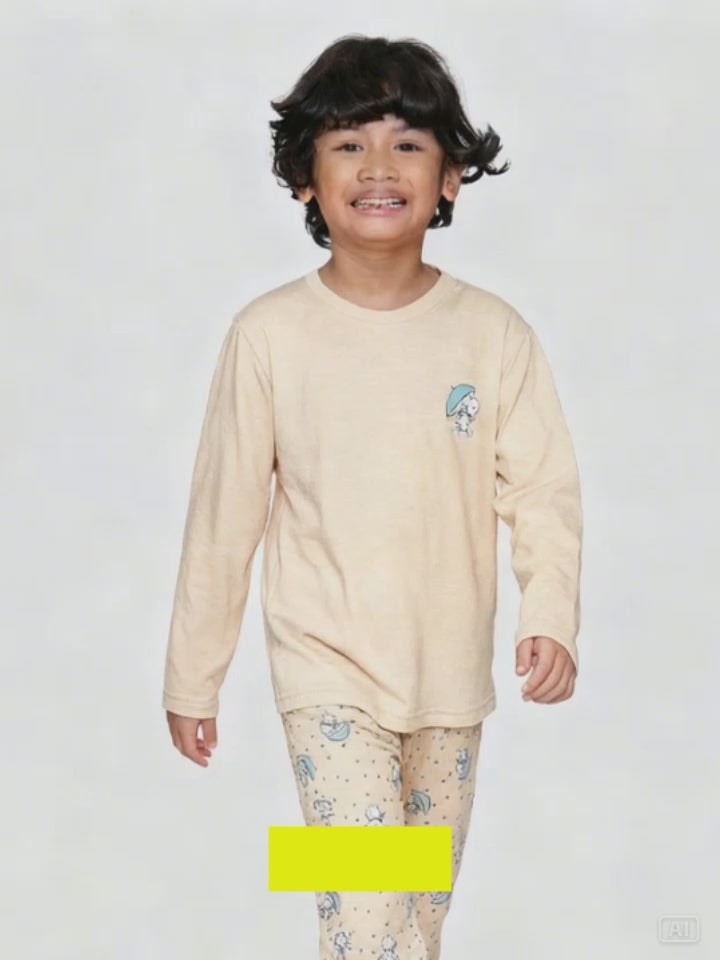 MxM Little M Anak Motif Bear Setelan Anak Laki-laki