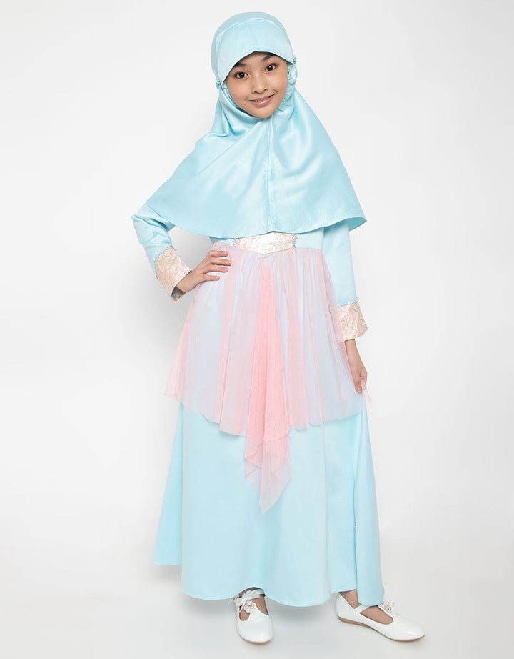 Princessa Flami Dress Muslim Aksen Bordir Floral