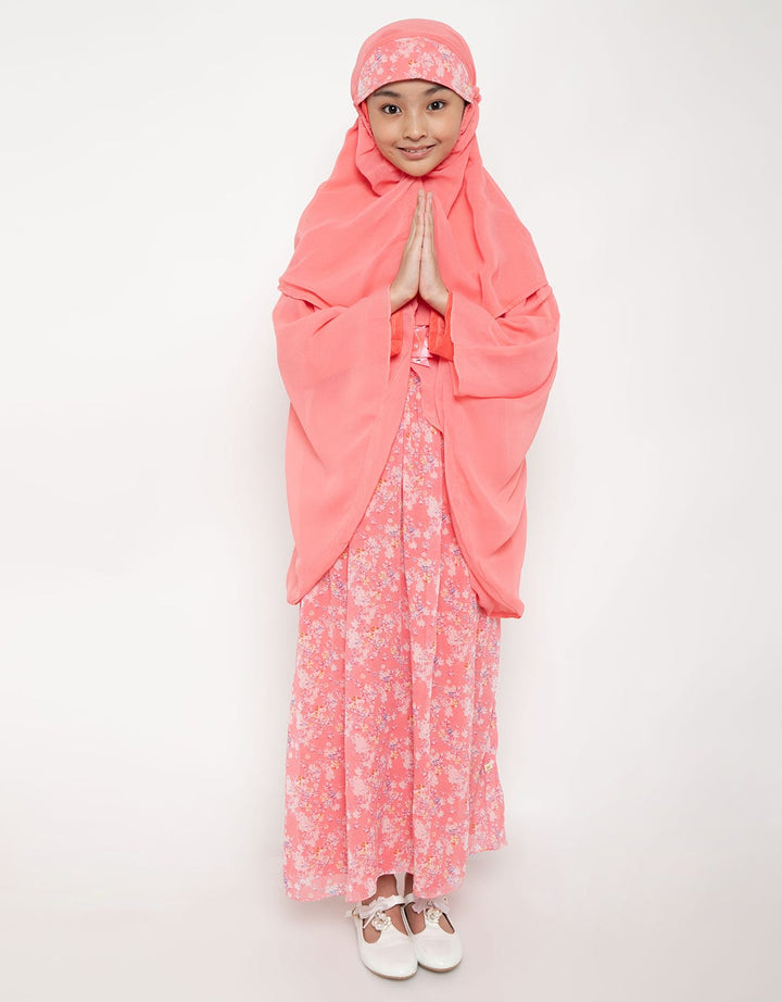 Princessa Flami Dress Muslim Aksen Floral Print