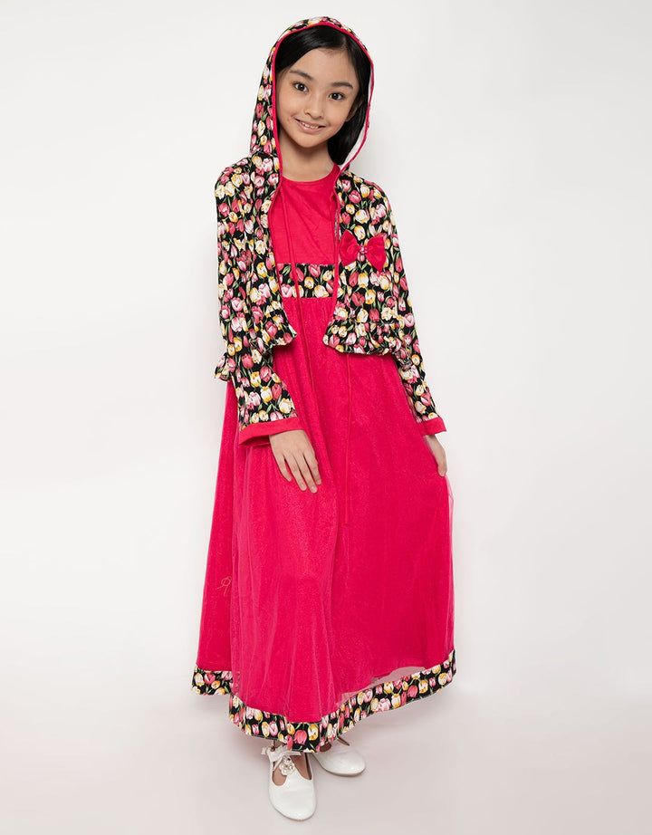Princessa Flami Dress Muslim Aksen Print Floral