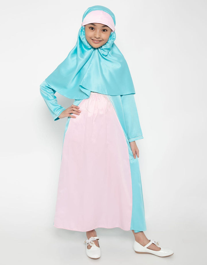 Princessa Flami Dress Muslim Detail Bordir Floral