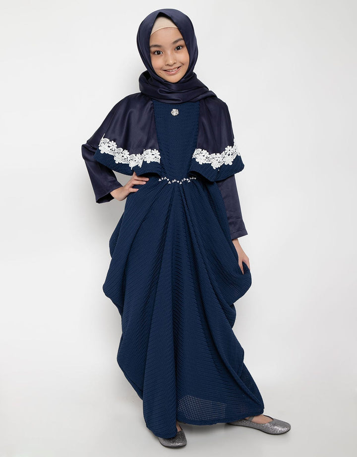 Princessa Flami Dress Muslim Detail Bordir Floral