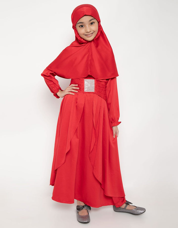 Princessa Flami Dress Muslim Detail Pearl Beads
