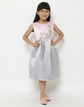 Princessa Flami Dress Sleeveless Detail Aplikasi Floral