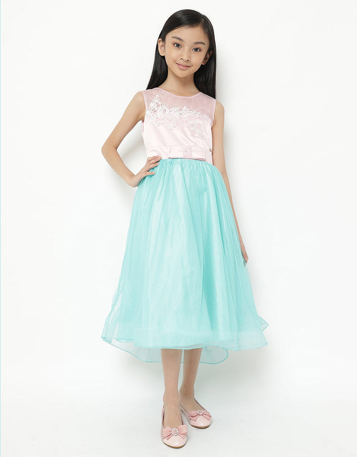 Princessa Flami Dress Tile Embroidery Anak