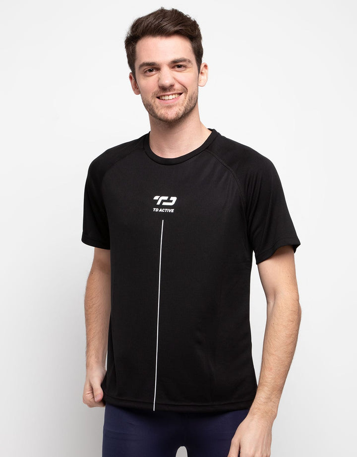 Third Day Raglan Hitam TNI Kaos Olahraga Pria