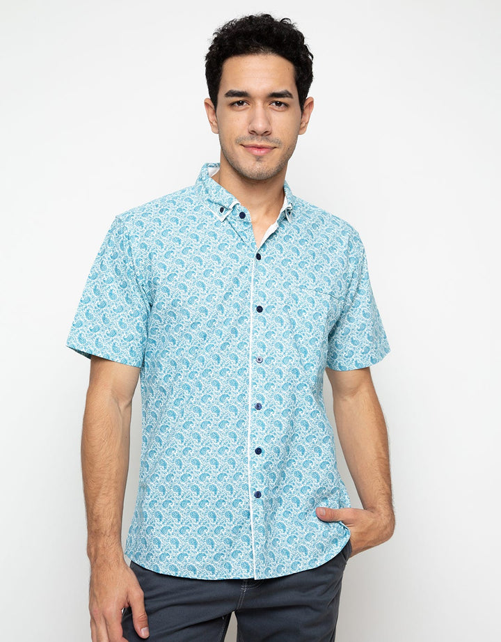 Red Cliff Casual Full Print Shirt