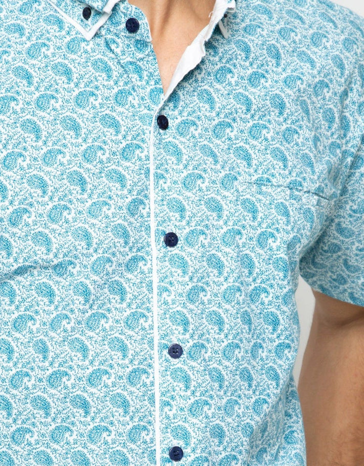 Red Cliff Casual Full Print Shirt