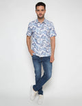 Ricardo Kemeja Lengan Pendek Casual Printing P3H0831977