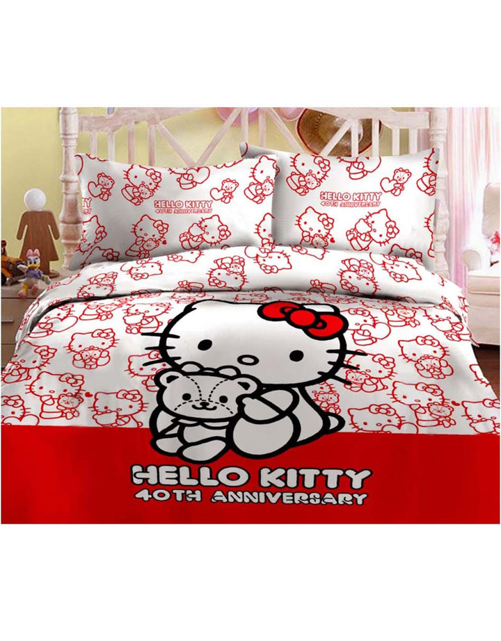 Rise Bed Cover Hello Kitty - Single Size 160x230 cm