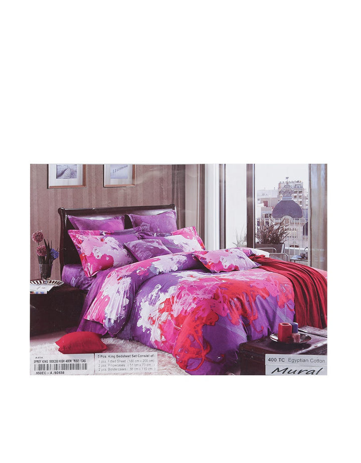 Rise Sprei Bahan Cotton Egyptian Motif Mural 180X200