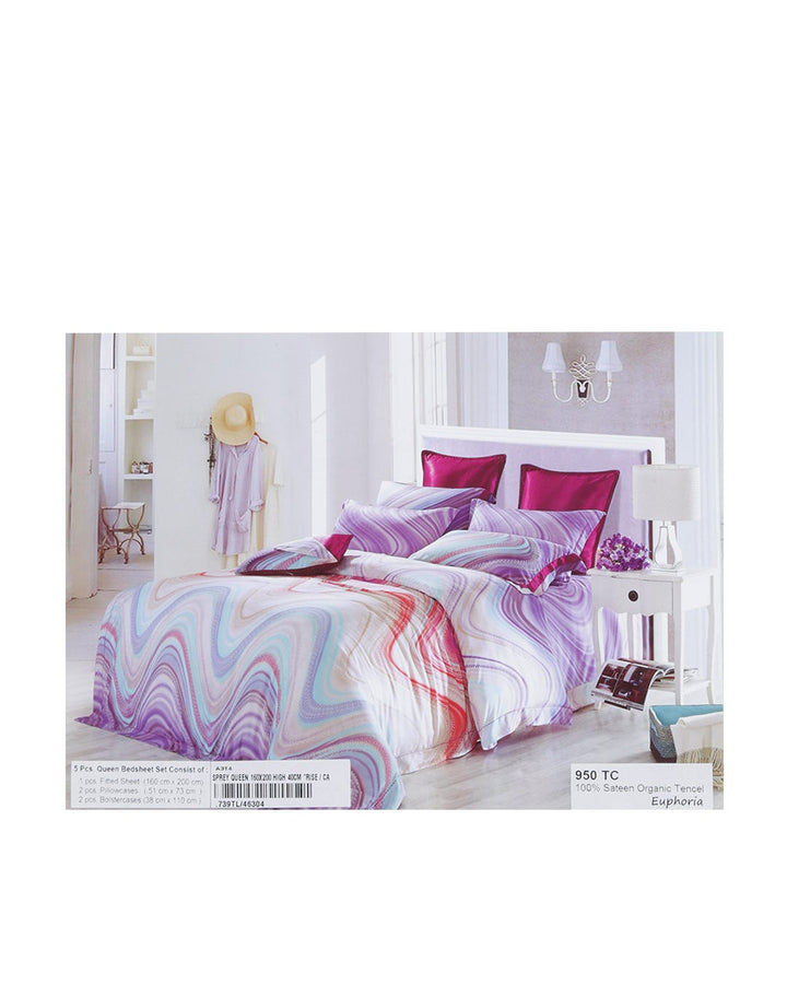 Rise Sprei Bahan Tencel Motif Euphoria 160X200