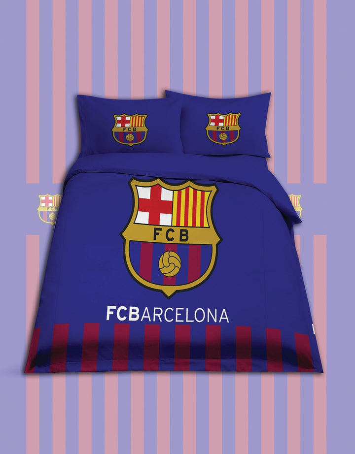 Rise Bed Sheet Barca Football - King Size 180 x 200 x 35 cm