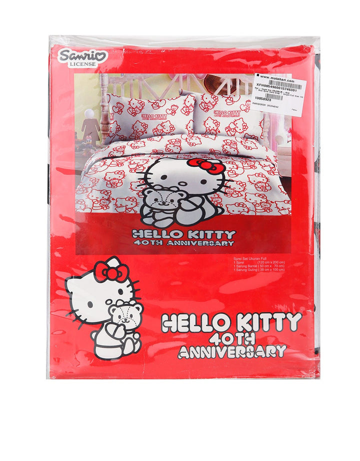 Rise Hello Kitty Bed Sheet - Single Full Size 120 x 200 x 35 cm