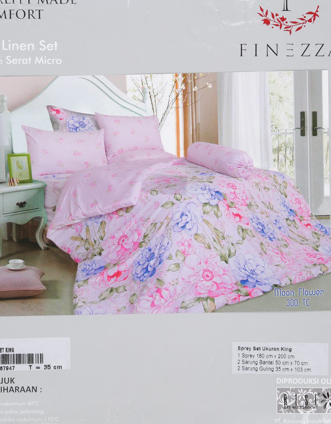 Rise Moonflower King Size Bed Sheet