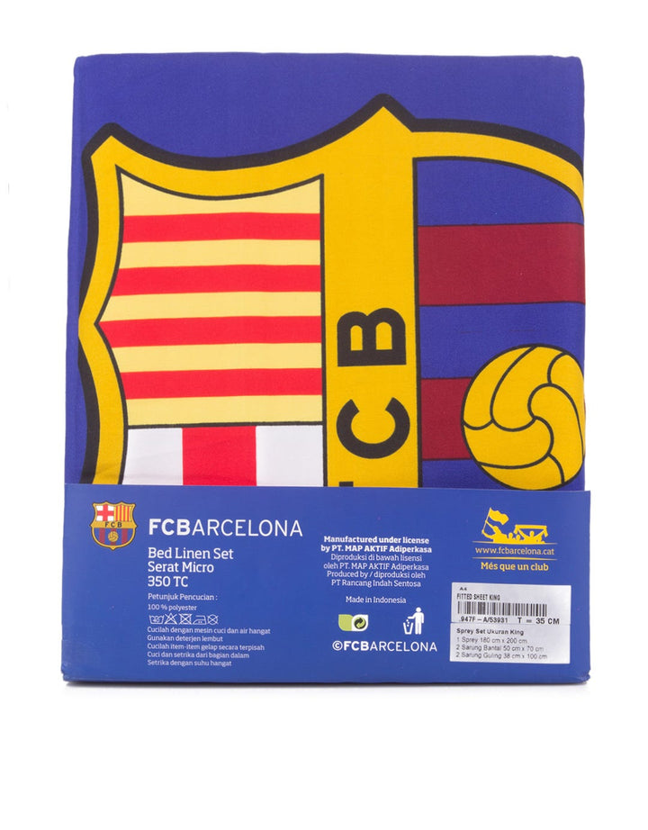 Rise Bed Sheet Set FC Barcelona King Size