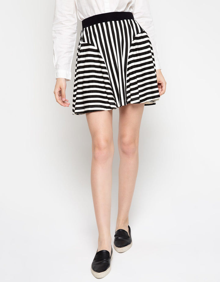 Sephia Jeans Logo Offwhite Mini Skirt