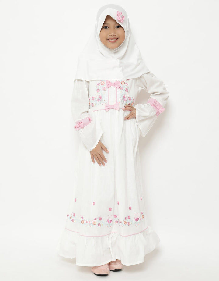 Saffron by Donita Dress with Pinkiesh Delight Embroidery Accents