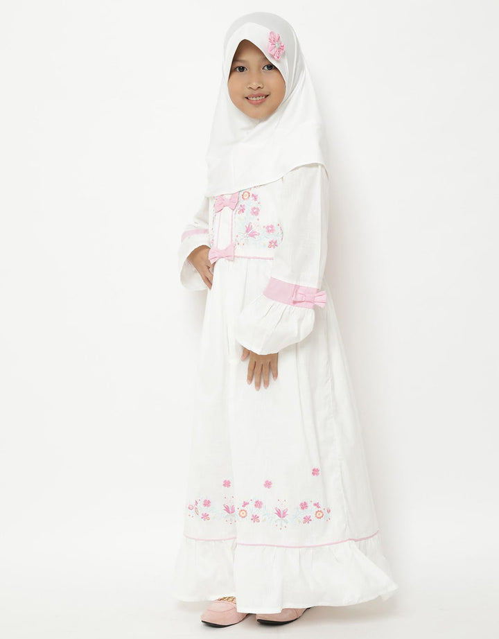 Saffron by Donita Dress with Pinkiesh Delight Embroidery Accents