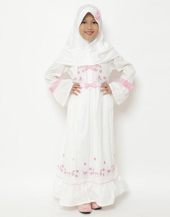 Saffron by Donita Dress with Pinkiesh Delight Embroidery Accents