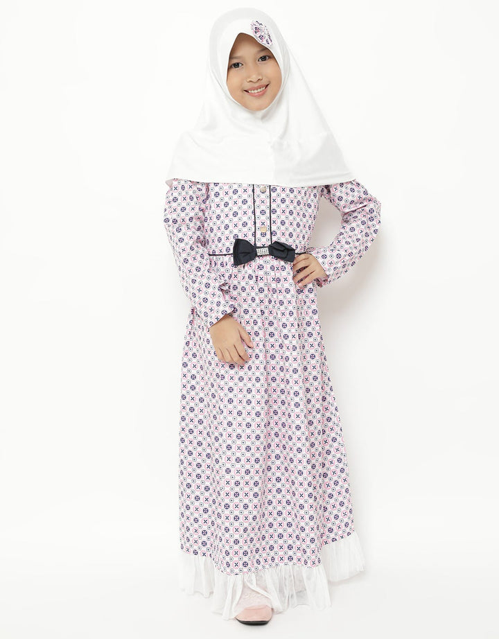 Saffron by Donita Dress Muslim Print Cute Circles