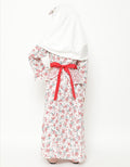 Saffron by Donita Muslim Dress Print Red Flowers