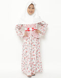 Saffron by Donita Muslim Dress Print Red Flowers