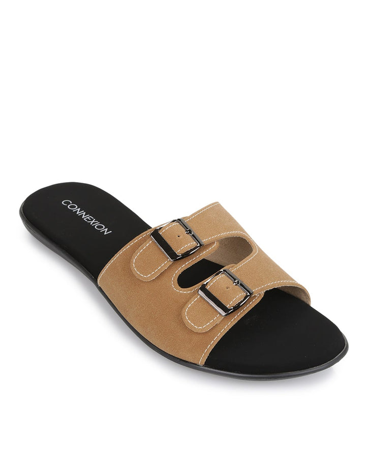 Connexion Slipper Sandal Double Buckle
