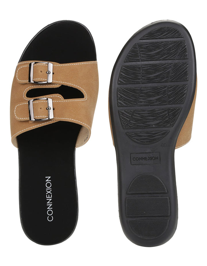 Connexion Slipper Sandal Double Buckle