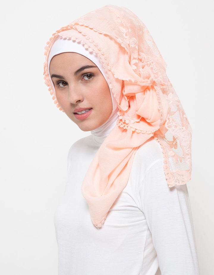 My Hijab Floral Lace Pashmina