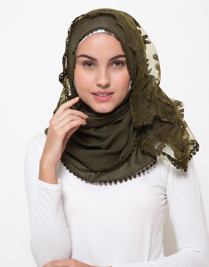 My Hijab Floral Lace Pashmina