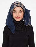 Art Fashion Hijab Pashmina Embroidery Details