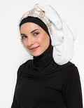 Art Fashion Hijab Pashmina Embroidery Details