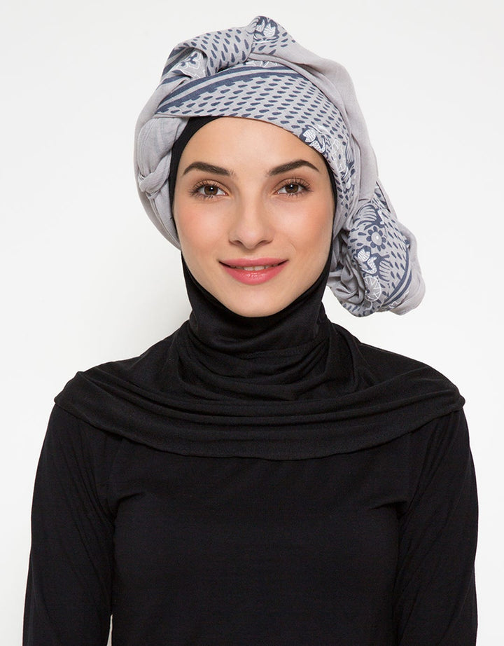 Art Fashion Hijab Pashmina Floral Print Detail