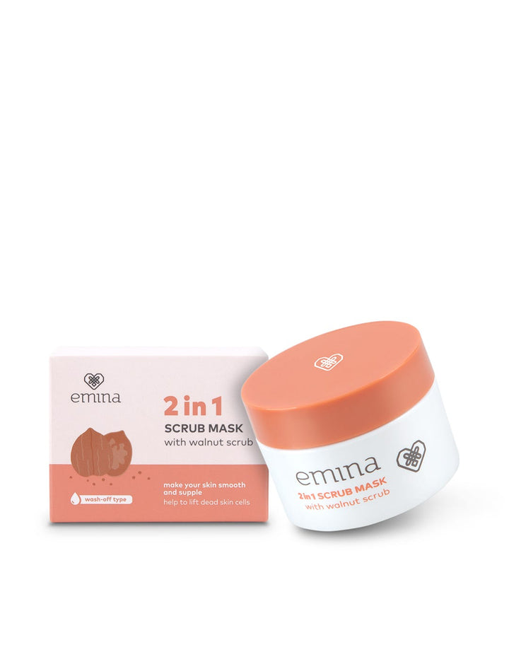 Emina 2 in 1 Scrub Mask 50 ml