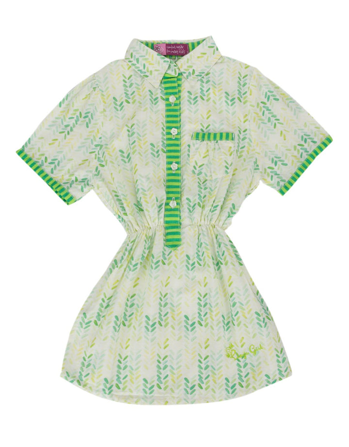Pingu Club Dress Print Leaf