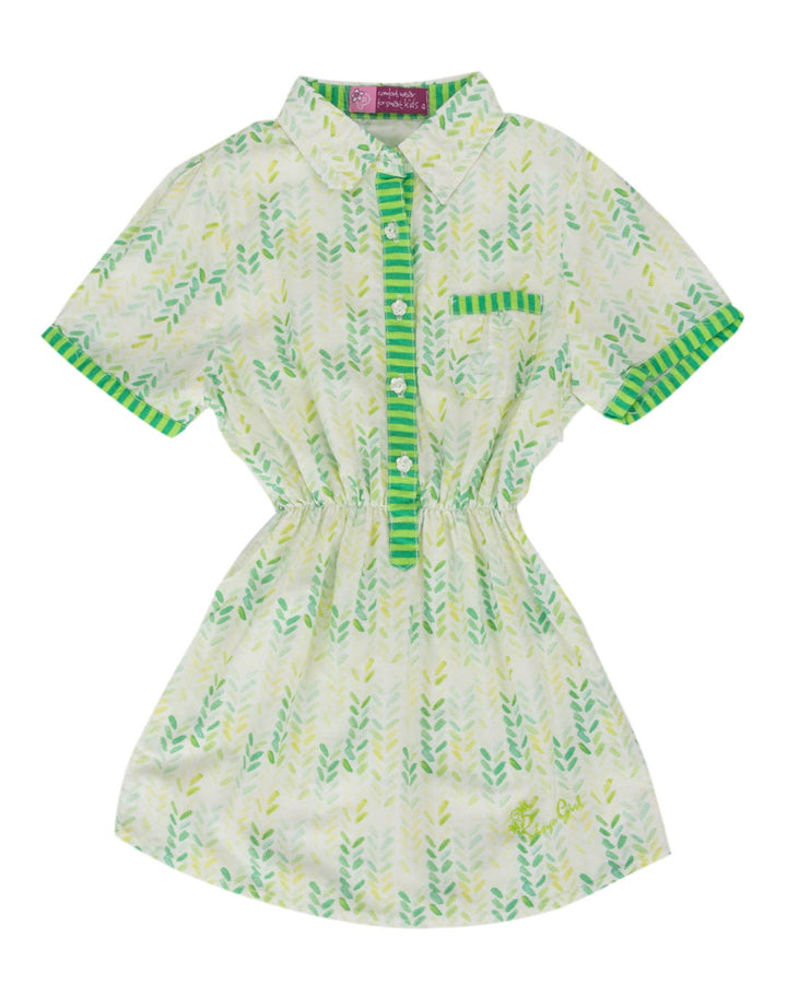 Pingu Club Dress Print Leaves