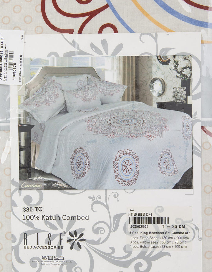 Rise Sprei Set Bed Cover Carmine King Size
