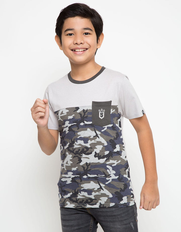Sharks Kids Camo Pocket Tshirt