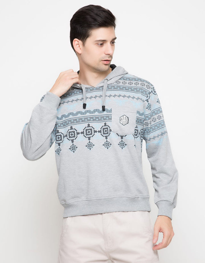 Sharks Youth Pattern Pocket Sweater