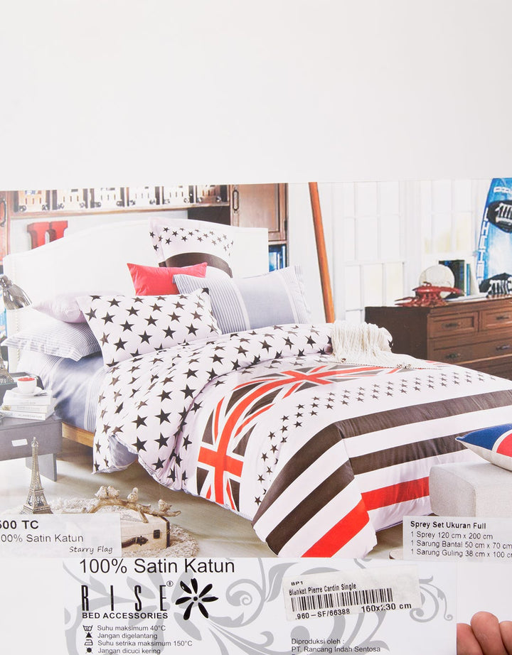 Rise Set Sprei Bed Cover Print Starry Flag