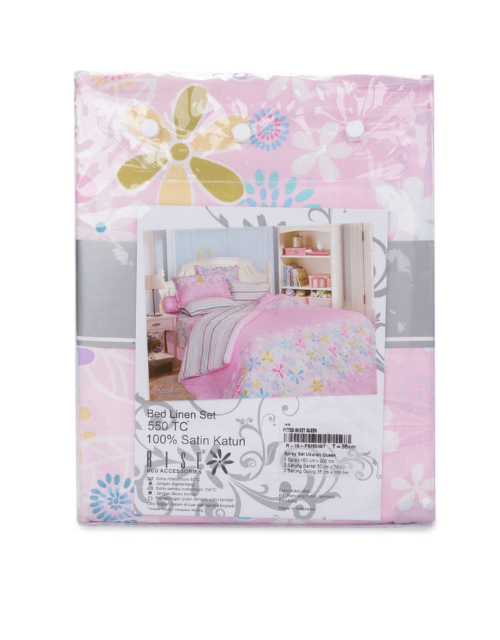 Rise Sprei Kamila Sateen Cotton - 160 X 200 X 40 cm