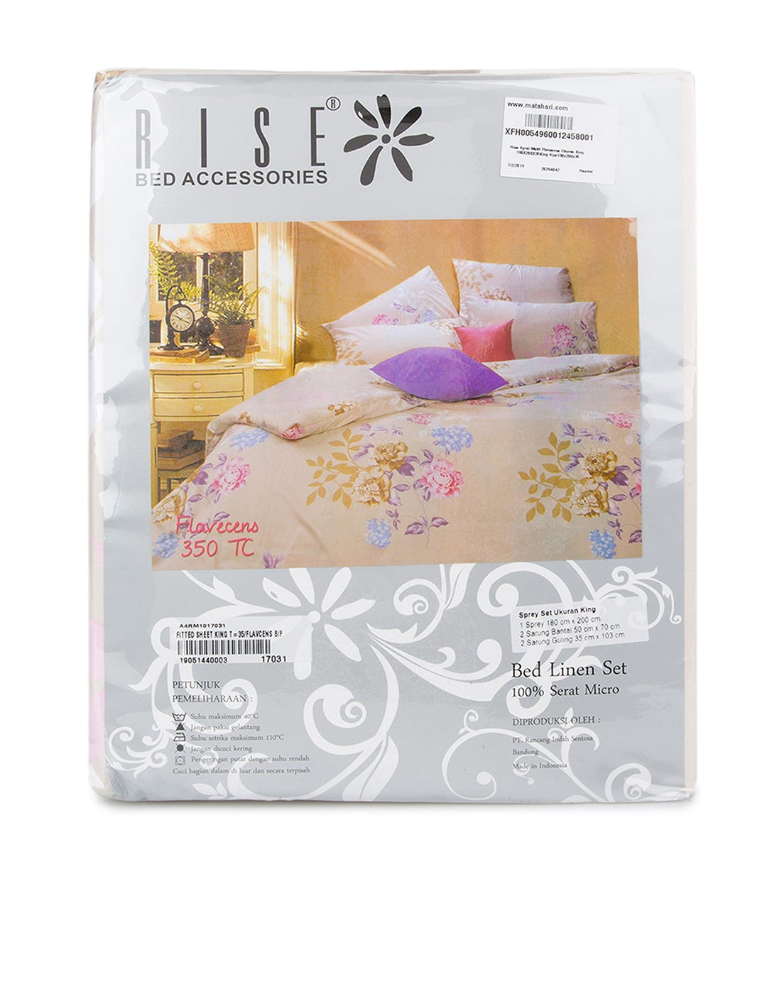 Rise Sprei Motif Flavsence Ukuran King