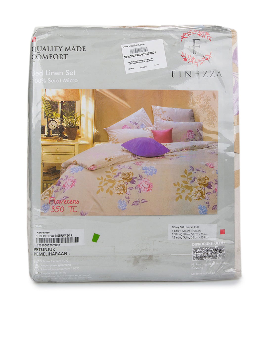 Rise Flavsence Motif Bed Sheet Single Size