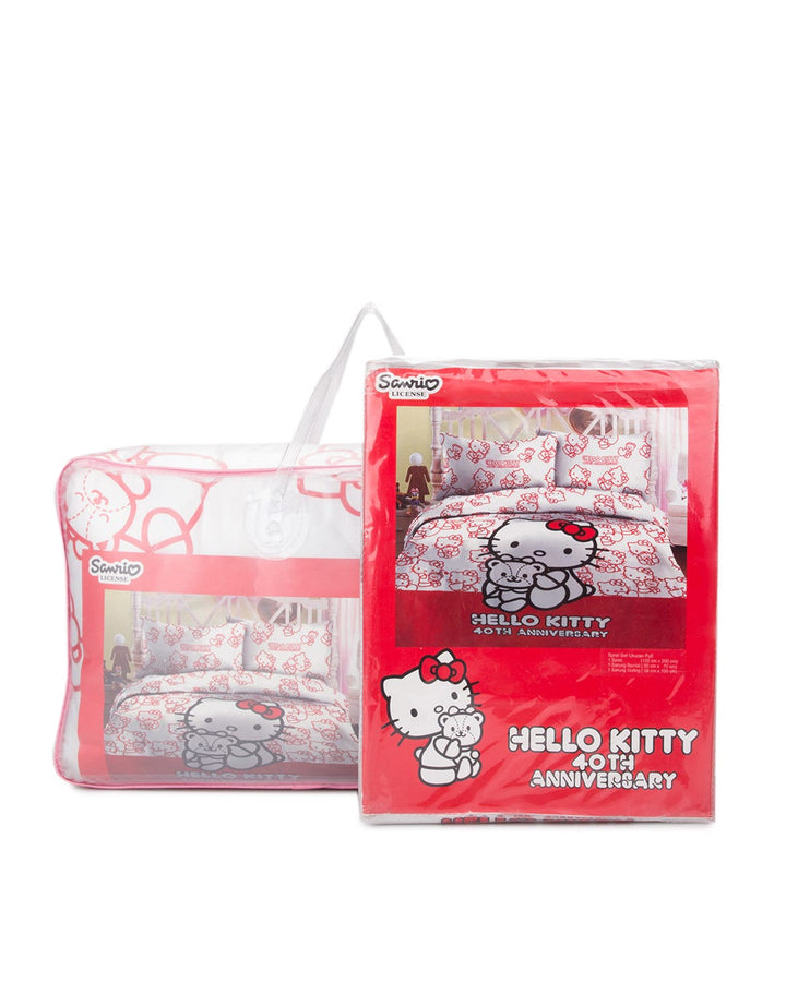 Rise Bundling Sprei Set Bedcover Print Hello Kitty 40th Anniversary